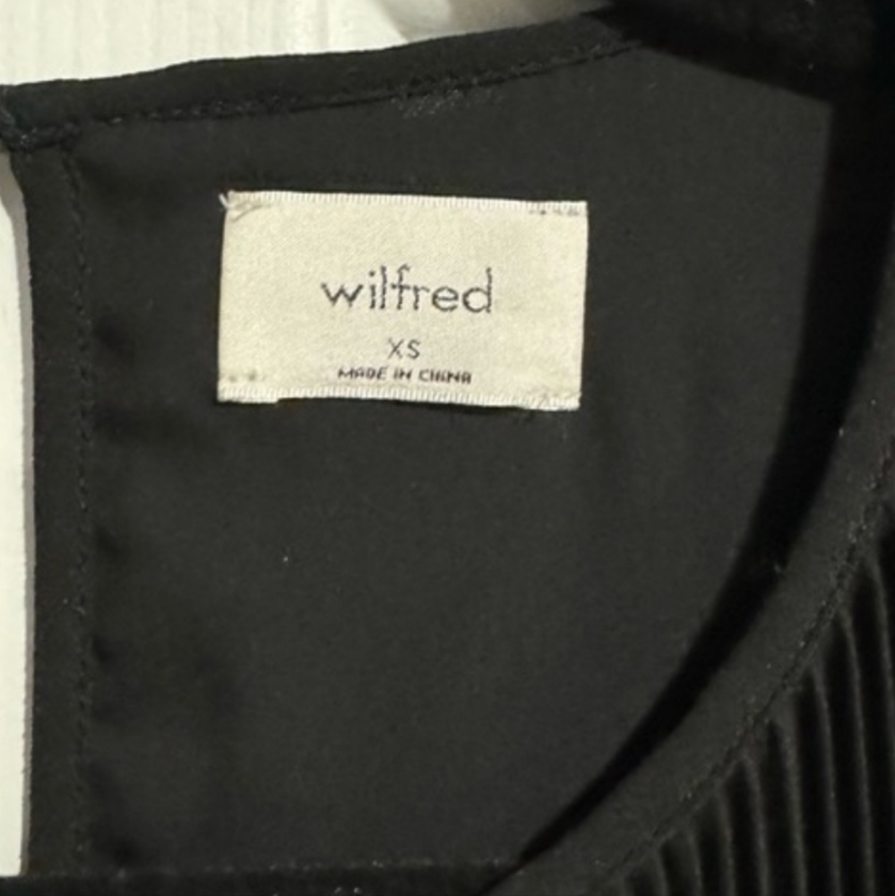 Wilfred Daydreamer mini Pleated chiffon mini dress size Small - Picture 5 of 6